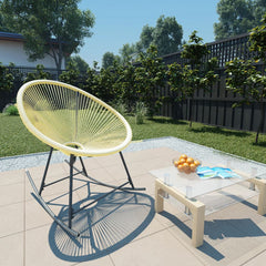 Acapulco Chair Beige Poly Rattan, Powder-Coated Steel Standard