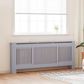 Engineered Wood Radiator Cover Gray 80.7