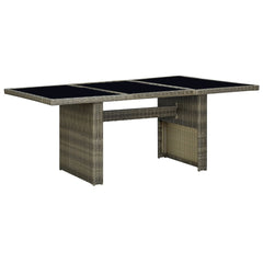 Garden Table Brown and Black
