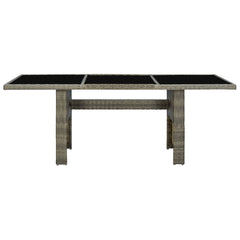 Garden Table Brown and Black