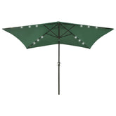 Garden Parasol Green Polyester 6.6 x 9.8 ft Foldable