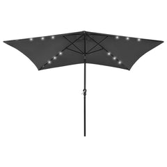 Garden Parasol Anthracite Polyester, Powder-Coated Steel