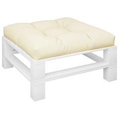 Pallet Cushion Cream 100% polyester 27.6x27.6 in