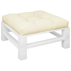 Pallet Cushion Cream 100% polyester 31.5 x 31.5 x 4.7 in
