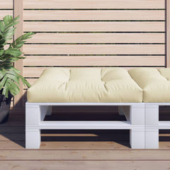 Pallet Cushion Cream 100% polyester 31.5 x 31.5 x 4.7 in