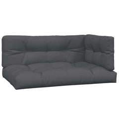 Pallet Cushion Set of 3 Anthracite 100% polyester