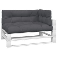 Pallet Cushion Set of 3 Anthracite 100% polyester