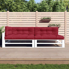 Pallet Cushion Set of 5 Wine Red 100% Polyester