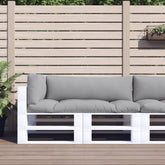 Pallet Cushion Set of 3 Grey 100% polyester Large