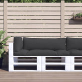 Pallet Cushion Set of 3 Black 100% polyester Standard