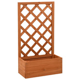 Planter Orange Solid Firwood Medium Durable Planter