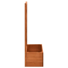 Planter Orange Solid Firwood Medium Durable Planter