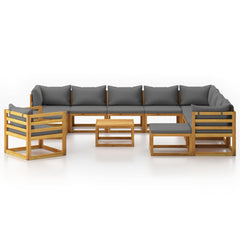 Garden Lounge Set Dark grey