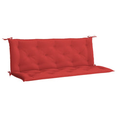 Garden Bench Cushion Set of 2 Red Oxford fabric (100% polyester)