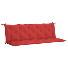 Garden Bench Cushion Set of 2 Red Oxford fabric (100% polyester)