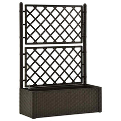 Raised Bed Mocha Plastic (PP) Large Waterproof materials