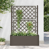 Raised Bed Mocha Plastic (PP) Large Waterproof materials