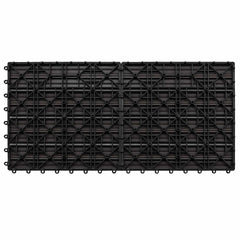 Decking Tile 6 pcs Dark Brown 23.62 x 11.81 in WPC