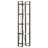 Bookcase Natural wood and black