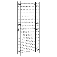 Wine Rack for 96 Bottles Black Iron