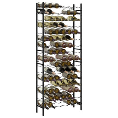 Wine Rack for 96 Bottles Black Iron