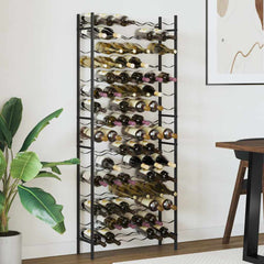 Wine Rack for 96 Bottles Black Iron