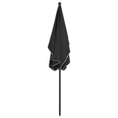 Bostome anthracite garden parasol with a UV-protective polyester canopy and sturdy steel pole.