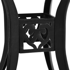 Garden Table Black Cast Aluminum 30.7 in diameter Tough