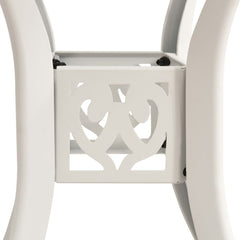 Garden Table White Cast Aluminum Standard Garden Table Circular