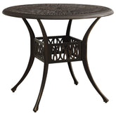 Garden Table Bronze Cast Aluminum Medium Attractive Design