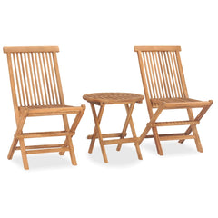 Outdoor Dining Set Natural teak Smooth sanded teak hardwood Compact