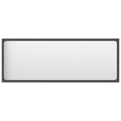 Mirror Grey Engineered wood, Acrylic Modern Mirror Rectangular