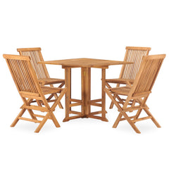 Outdoor Dining Set Natural teak Teak wood Medium Foldable