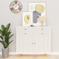 Furniture Film Set of 2 White wood PVC 197 x 35.4 in