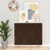 Furniture Film Set of 2 Dark oak PVC 197 x 35.4 in
