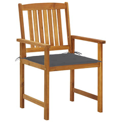 Garden Chair Set of 2 Anthracite