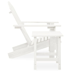 Garden Chair White Solid fir wood Standard Ergonomic