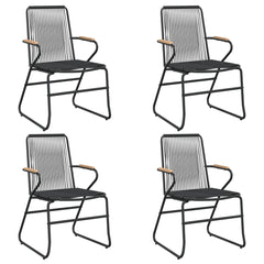 Garden Dining Set Black