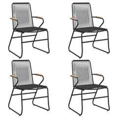 Garden Dining Set Black