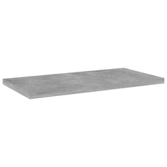 Shelf Set of 4 Concrete Grey Engineered Wood 15.7 x 7.9 x 0.6 in