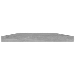 Shelf Set of 4 Concrete Grey Engineered Wood 15.7 x 7.9 x 0.6 in
