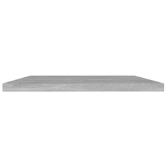 Shelf Set of 4 Concrete Grey Engineered Wood Medium Simple