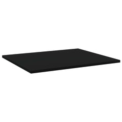 Shelf Set of 8 Black Engineered Wood Standard Simple Shelf