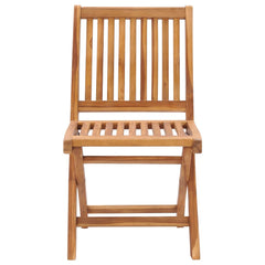 Patio Chair Set of 2 Green Teak wood Medium Foldable