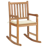 Rocking Chair Natural Teak Teak Wood Standard Durable