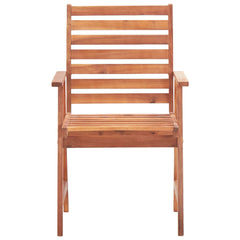 Outdoor Chair Set of 3 Anthracite Solid Acacia wood, Polyester