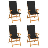 Garden Chair Set of 4 Teak Teak wood Standard