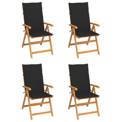 Garden Chair Set of 4 Teak Teak wood Standard
