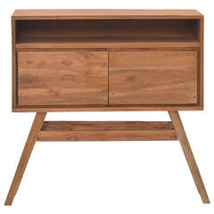 Console Table Warm Natural Solid Teak Wood Standard Console Table