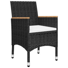 Dining Set Black, Cream White
